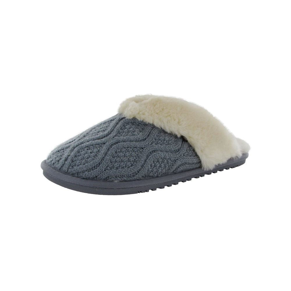 Lamo Caroline Knit Scuff Women's Slipper - Grey, 7